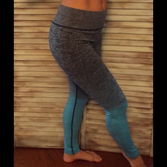 Ombré Leggings Stretch Yoga Pants Gym Workout - Picture 3 of 8